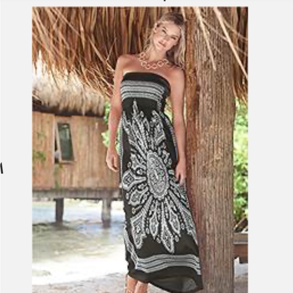 NWT Venus Bandeau Maxi Dress Cover Up Large